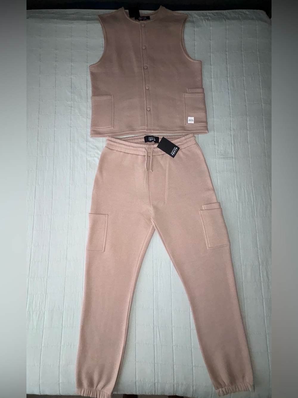 Native Youth Edgar Jersey Vest & Sweatpants Set Size Large/34